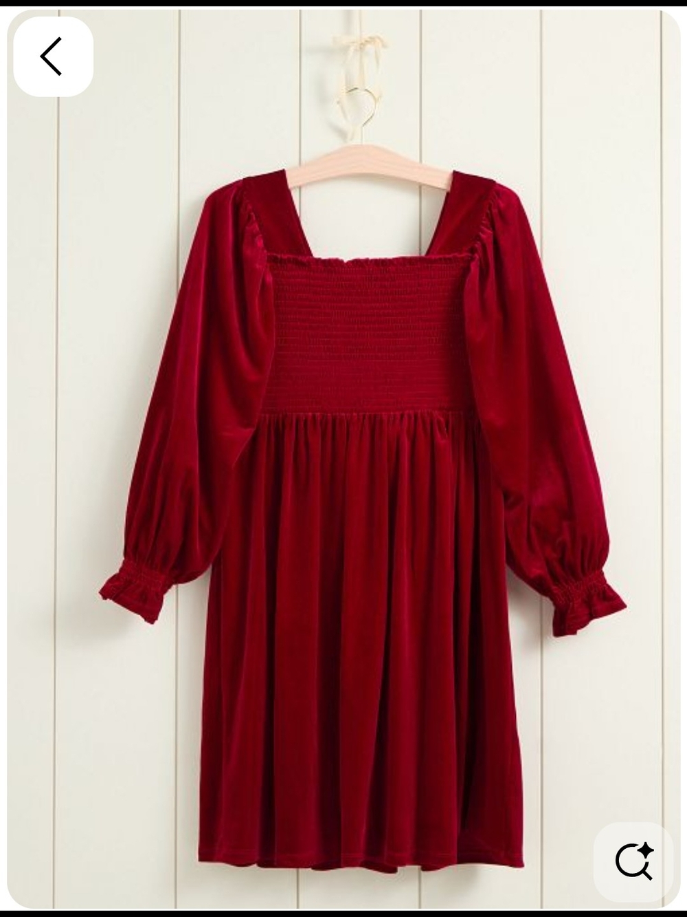 Red Velvet Midi Dress
